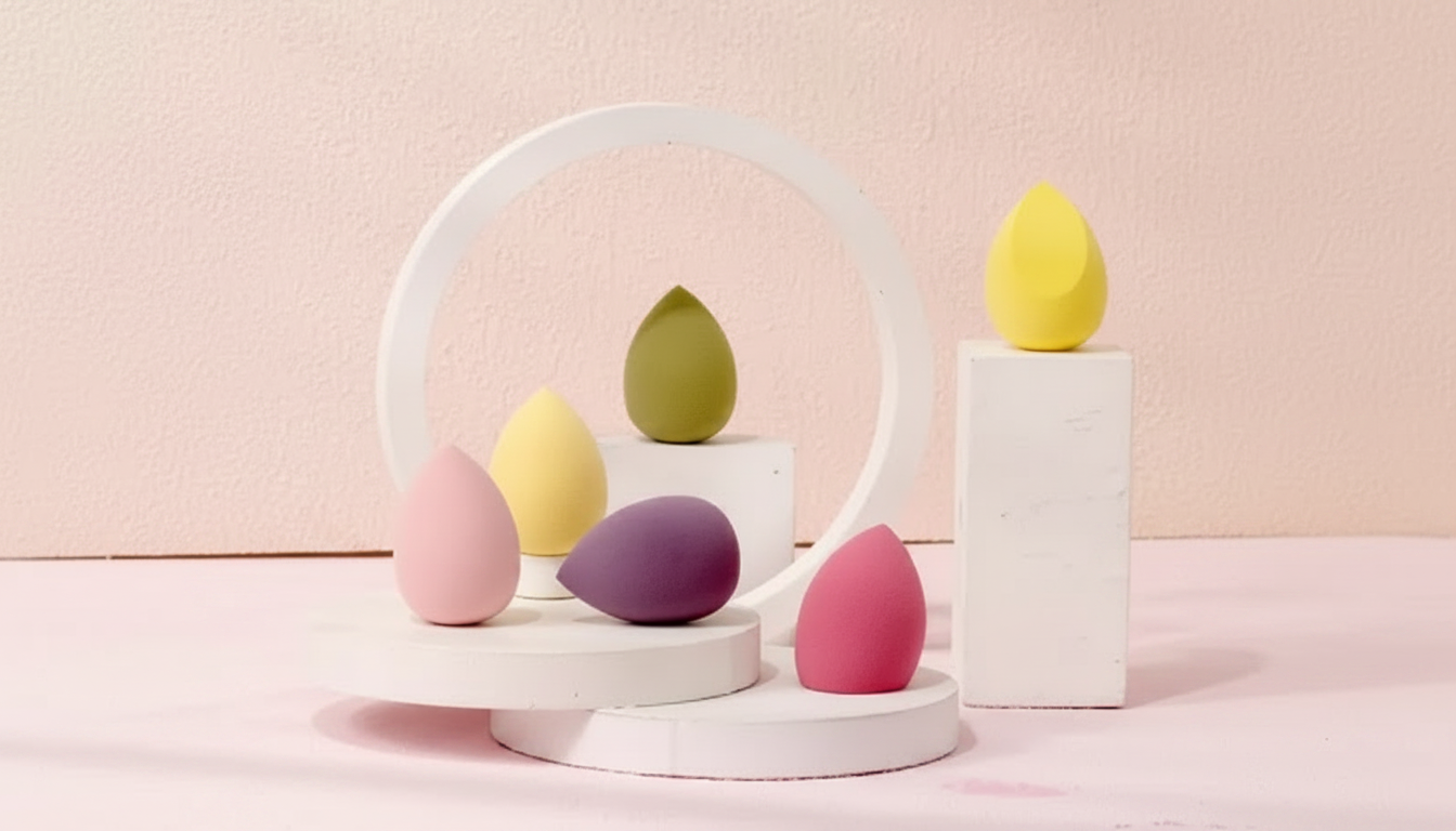 4-Piece Makeup Sponge Set for Smooth, Streak-Free Base