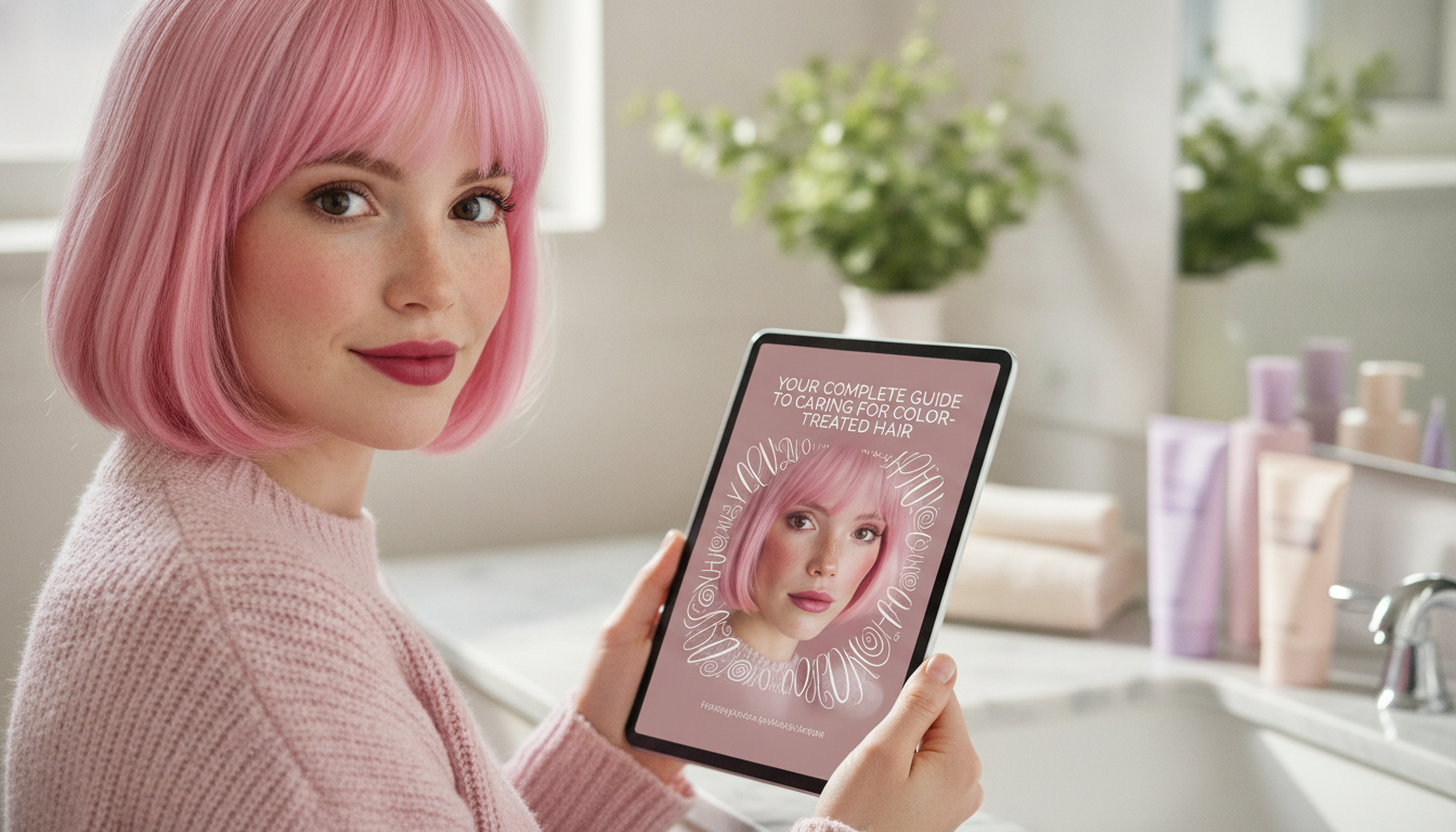 Color-Treated Hair Routine: Less Fade, More Shine